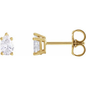 14K Yellow 3/8 CTW Natural Diamond Earrings