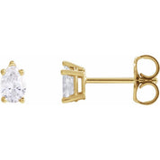14K Yellow 3/8 CTW Natural Diamond Earrings
