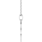 14K White Star of David 18" Necklace