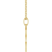 14K Yellow Star of David 18" Necklace