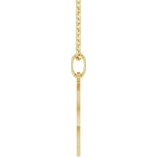 14K Yellow Star of David 18" Necklace