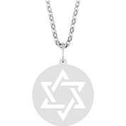 Sterling Silver Star of David 18" Necklace