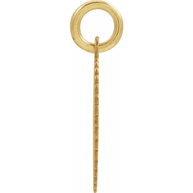 14K Yellow Gold-Plated Sterling Silver Initial N Pendant