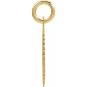 14K Yellow Gold-Plated Sterling Silver Initial C Pendant