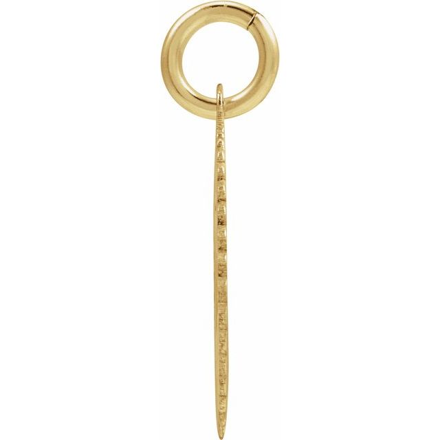 14K Yellow Gold-Plated Sterling Silver Initial C Pendant