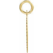 14K Yellow Gold-Plated Sterling Silver Initial E Pendant
