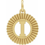 14K Yellow Gold-Plated Sterling Silver Initial I Pendant