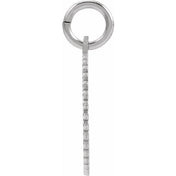 10K White Gold Initial Pendant Necklace –  Jewelry Charm