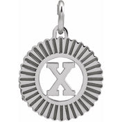 10K White Gold Initial Pendant Necklace –  Jewelry Charm