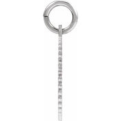 10K White Gold Initial Pendant Necklace –  Jewelry Charm