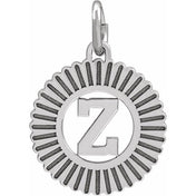 10K White Gold Initial Pendant Necklace –  Jewelry Charm