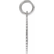 10K White Gold Initial Pendant Necklace –  Jewelry Charm