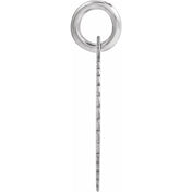 10K White Gold Initial Pendant Necklace –  Jewelry Charm