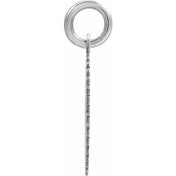 10K White Gold Initial Pendant Necklace –  Jewelry Charm