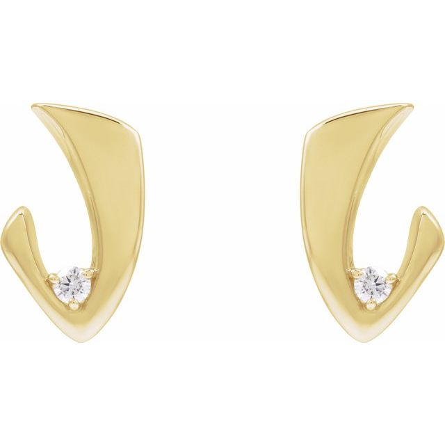 14K Yellow 1/5 CTW Natural Diamond Earrings