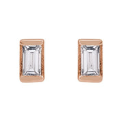 14K Rose .05 CTW Natural Diamond Stud Earrings