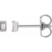 Sterling Silver .05 CTW Natural Diamond Stud Earrings