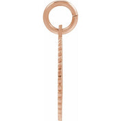 14K Rose Gold-Plated Sterling Silver Initial Z Pendant