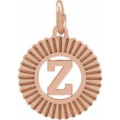 14K Rose Gold-Plated Sterling Silver Initial Z Pendant