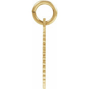 10K Yellow Gold Initial Pendant Necklace – Personalized Alphabet Jewelry Charm