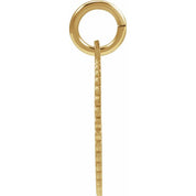 14K Yellow Gold-Plated Sterling Silver Initial U Pendant