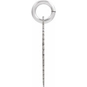 10K White Gold Initial Pendant Necklace –  Jewelry Charm
