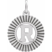 10K White Gold Initial Pendant Necklace –  Jewelry Charm