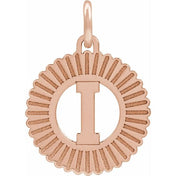 14K Rose Gold-Plated Sterling Silver Initial I Pendant