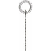 10K White Gold Initial Pendant Necklace –  Jewelry Charm
