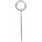 10K White Gold Initial Pendant Necklace –  Jewelry Charm