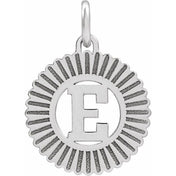 10K White Gold Initial Pendant Necklace –  Jewelry Charm