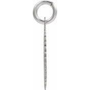 10K White Gold Initial Pendant Necklace –  Jewelry Charm