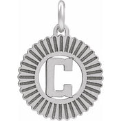 10K White Gold Initial Pendant Necklace –  Jewelry Charm