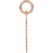 14K Rose Gold-Plated Sterling Silver Initial A Pendant