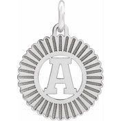 10K White Gold Initial Pendant Necklace –  Jewelry Charm