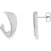 14K White 1/5 CTW Natural Diamond Earrings
