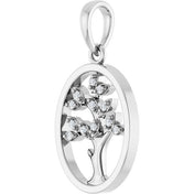 Platinum .06 CTW Natural Diamond Tree of Life Pendant