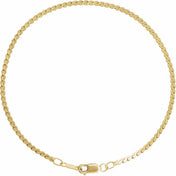 14K Yellow 1.7 mm Serpentine 7" Chain