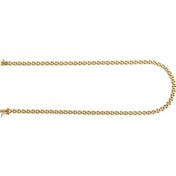14K Yellow 4 mm Panther 16" Chain