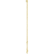 14K Yellow 1/4 CTW Natural Diamond Graduated 6 1/2-7 1/2" Bracelet