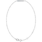 Platinum 1/4 CTW Natural Diamond Graduated 6 1/2-7 1/2" Bracelet