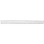 Sterling Silver 3.8 mm Hollow Puffed Anchor 20" Chain