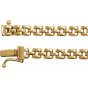 14K Yellow 4 mm Panther 6 1/2" Chain