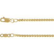 14K Yellow 1.7 mm Serpentine 7" Chain