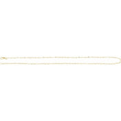 14K Yellow 1.9 mm Heart 16" Chain