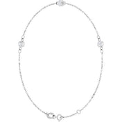 14K White Lab-Grown Diamond 6 1/2-7 1/2" Bracelet