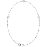 Platinum Lab-Grown Diamond 6 1/2-7 1/2" Bracelet