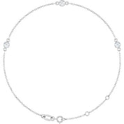 Platinum Lab-Grown Diamond 6 1/2-7 1/2" Bracelet