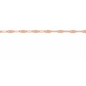 14K Rose 1.5 mm Keyhole Chain by the Inch