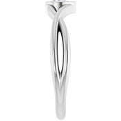 Sterling Silver 1/6 CT Natural Diamond Solitaire Ring